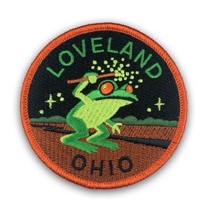 Loveland, Ohio Travel Patch | Loveland Frogman | cryptozoology |