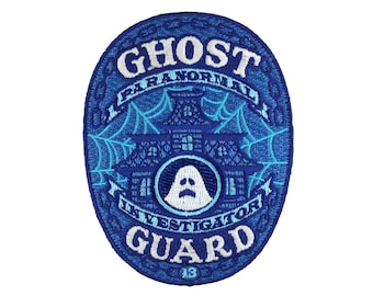 Ghost Guard: Paranormal Investigator embroidered patch - glow-in-the-dark | ghost | paranormal | ghost supernatural paranormal