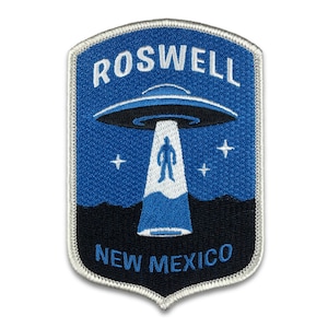 Roswell, New Mexico UFO Alien Abduction Patch | Alien & UFO | cryptozoology | UFO alien Uap flying saucer