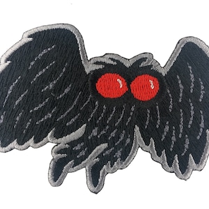 Mothman Cute cryptid patch | Mothman | cryptozoology | cryptid Point Pleasant West Virginia
