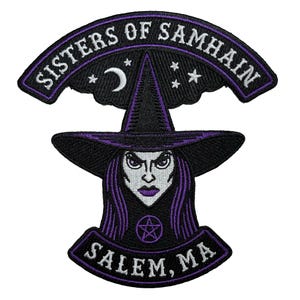 Parche bordado de bruja de las Hermanas de Samhain / Bruja / Halloween / Halloween Samhain Octubre