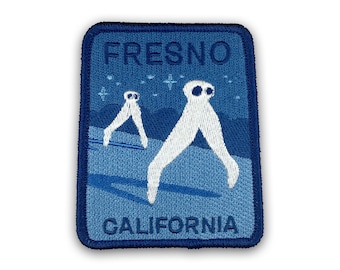 Fresno, California Travel Patch | Fresno Nightcrawlers | cryptozoology |
