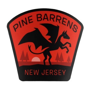 Pine Barrens, New Jersey Travel Sticker