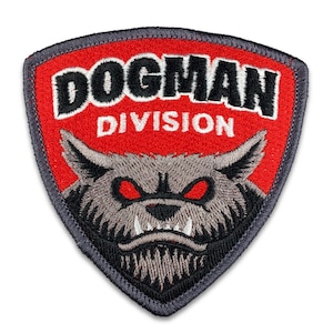 Dogman Division embroidered patch | Dogman | cryptozoology | cryptid cryptozoology monster