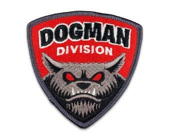 Dogman Abteilung gestickter Aufnäher | Hundemann | Kryptozoologie | kryptozoologie Monster