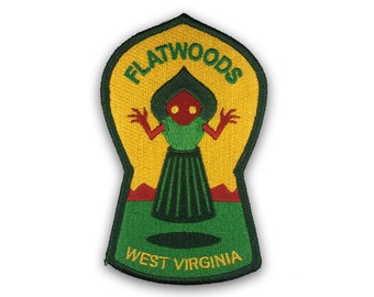 Flatwoods, West Virginia Travel Patch | Flatwoods Monster | cryptozoology | UFO alien UAP flying saucer