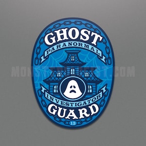 Paranormal Ermittler Polizei Abzeichen Geister Aufkleber | Gespenst | paranormal | Geist übernatürlich paranormal