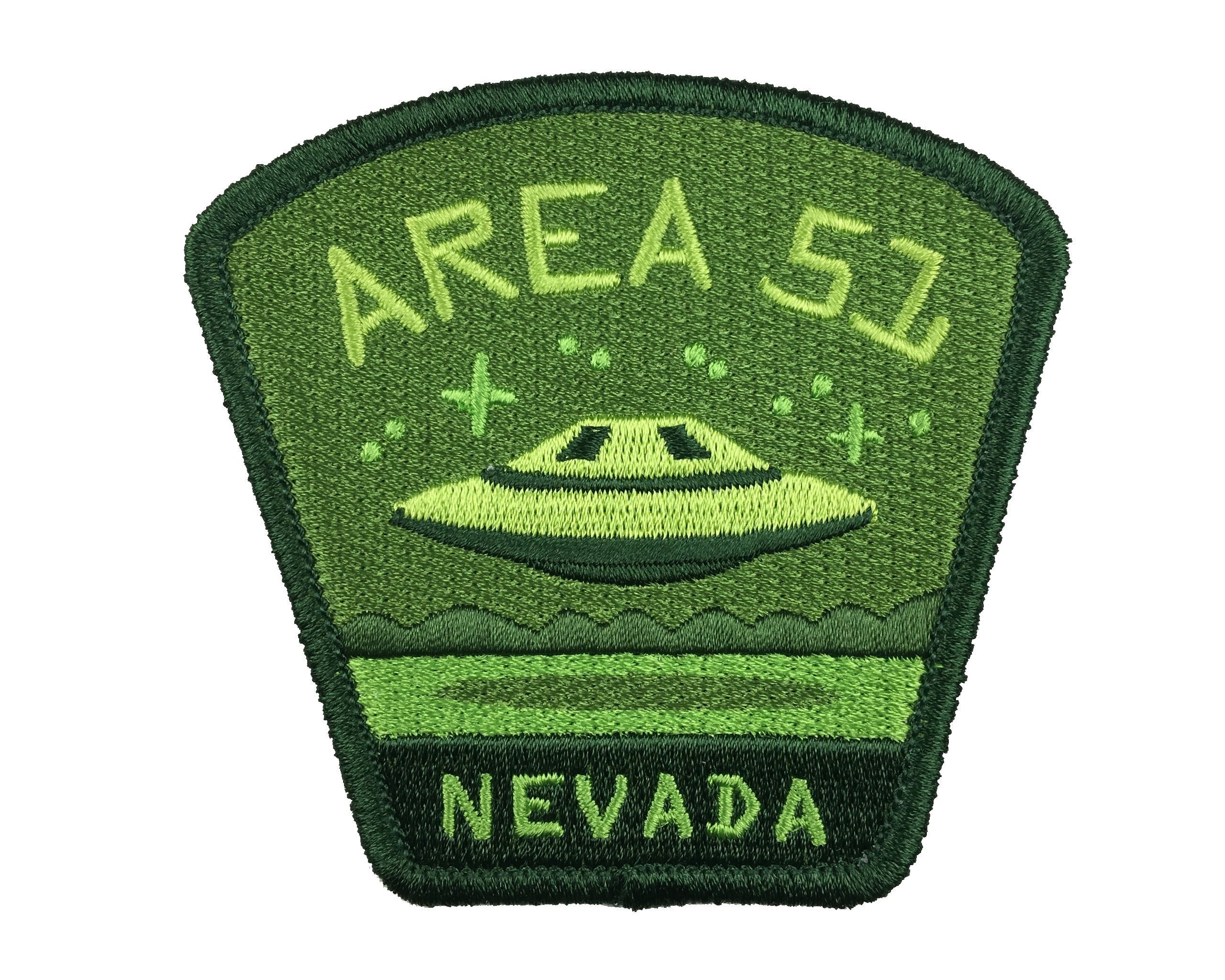 Travel Iron on Patch, Area 51 Patches, Travel Patches Iron on