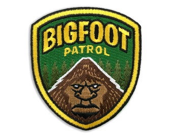 Parche bordado de la Patrulla Bigfoot / Bigfoot / criptozoología / Críptido Bigfoot Sasquatch