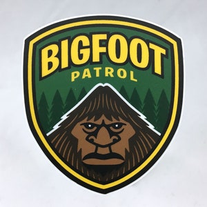 Bigfoot Patrol Die-Cut Sticker | Bigfoot | cryptozoology | Bigfoot Sasquatch cryptid
