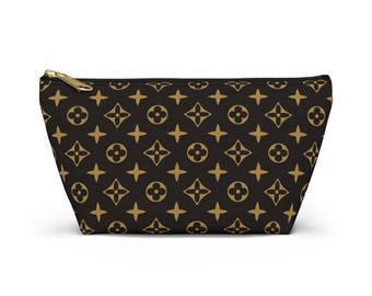 Accessoire-Etui mit braunem Monogrammmuster