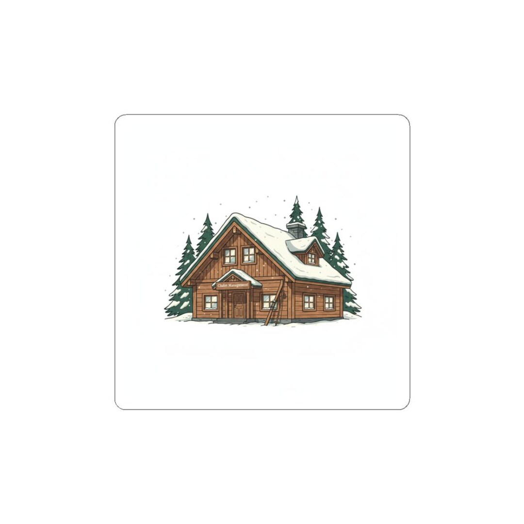 Alpine Lodge Cabin Sticker | Chalet Management, Mountain Lodge ...