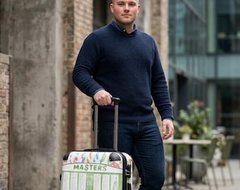 Masters leaderboard with dogs Suitcase | Golf tournament travel luggage