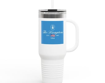 Taza de viaje/vaso térmico Hamptons Blue Label de 40 oz