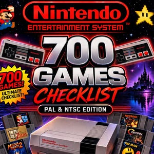 Nintendo Games Checklist | NES Retro Game Collector Tracker | PDF | Digital Download