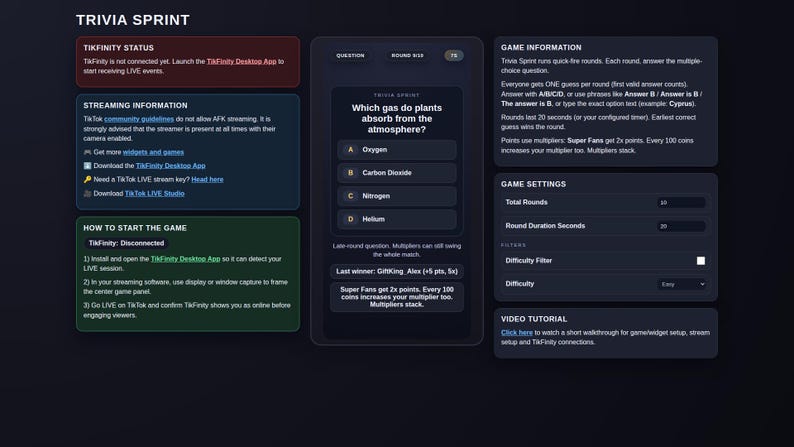 Trivia Sprint sudden death moment