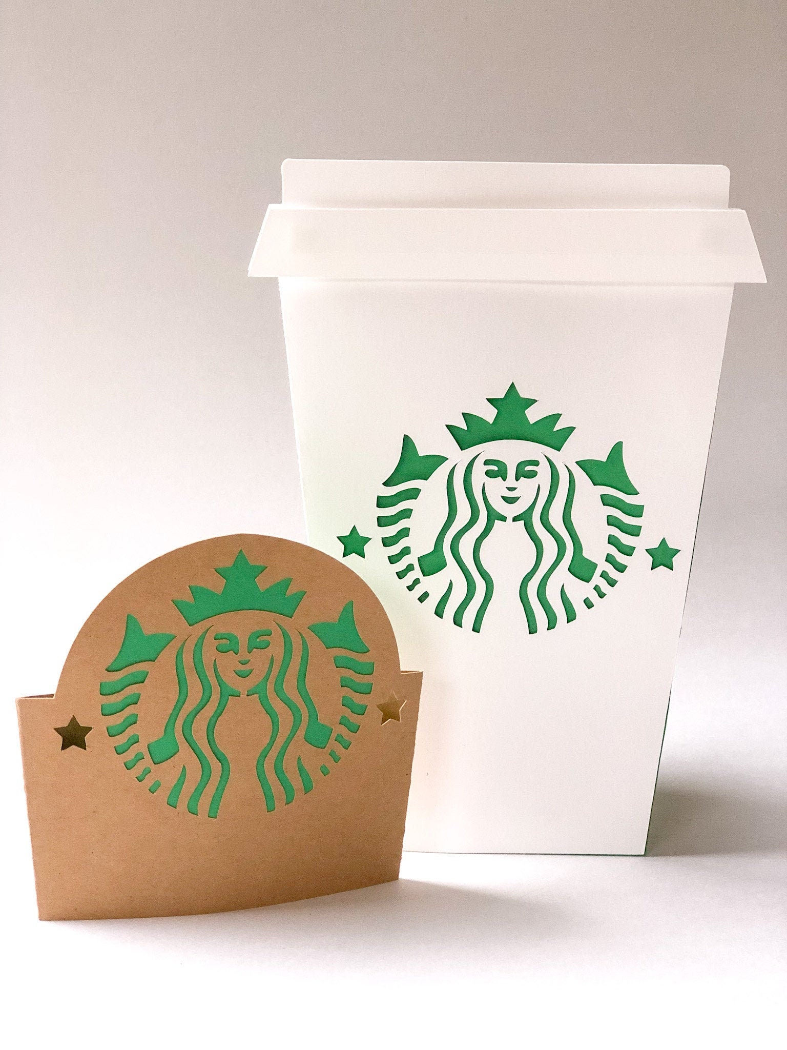 Starbucks Cup Gift Card Holder With Detailed Sleeve .SVG File Etsy Canada