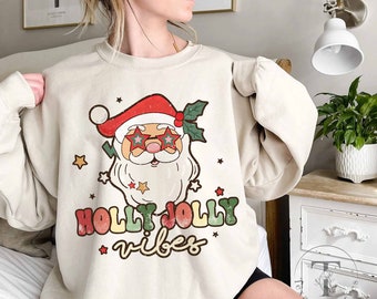 Merry Christmas Sweatshirts Ugly Christmas Sweaters for Men for Women Jolly Xmas 