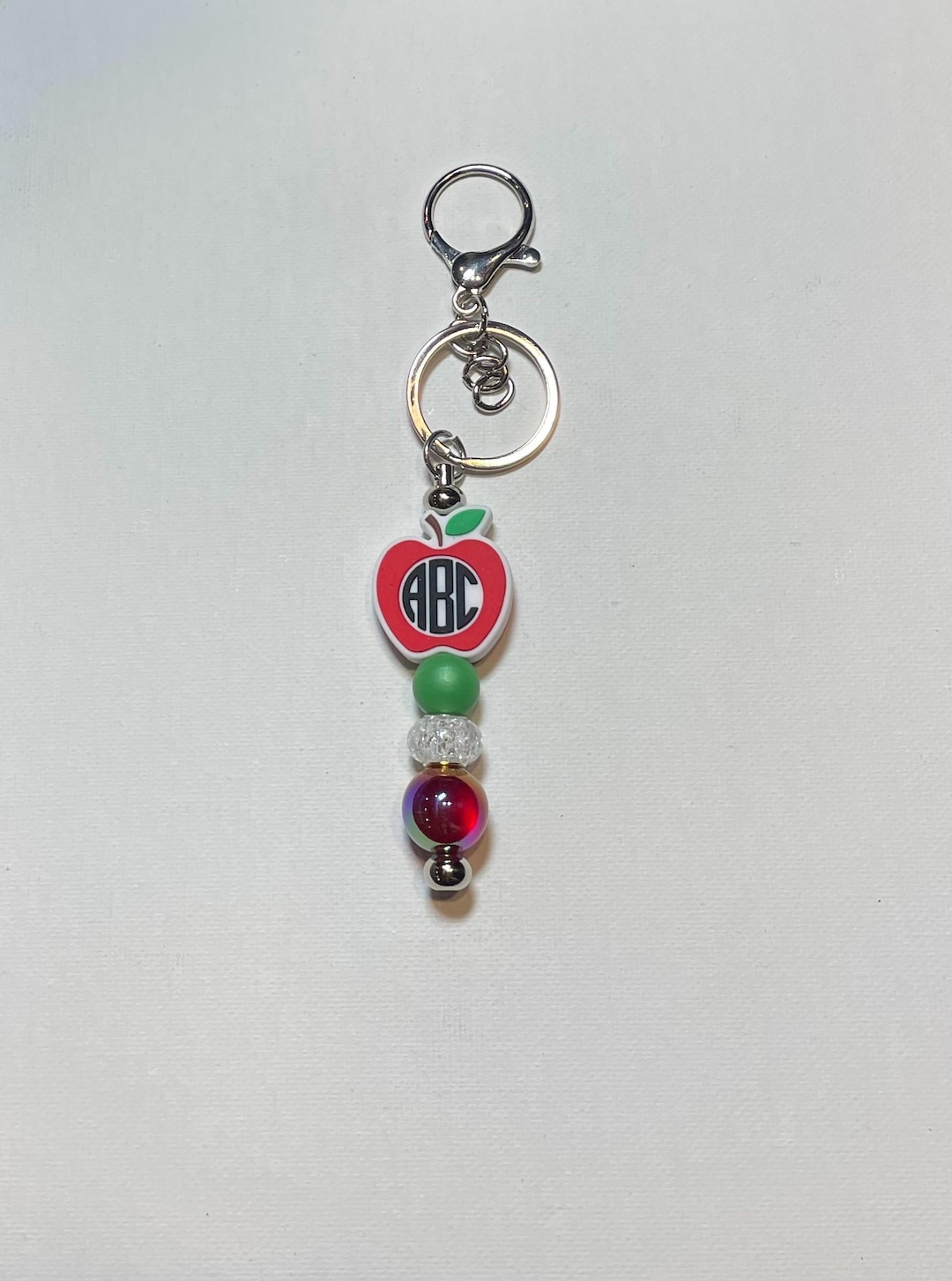 Key Chain 130 Abc ABC Beaded Bar Keychain - Etsy