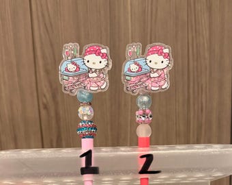 HK Medical Glitter Acrylic Shaker Beaded Pen (Only one of each pen available)
