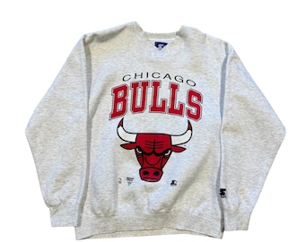 90s Chicago Bulls Starter Crewneck Mens Size Extra Large