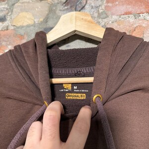 Carhartt Hoodie aus den 2000er Jahren, verwaschenes Braun, Größe M Bild 5