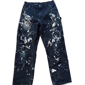 Carhartt Paint Splatter Pants - Etsy