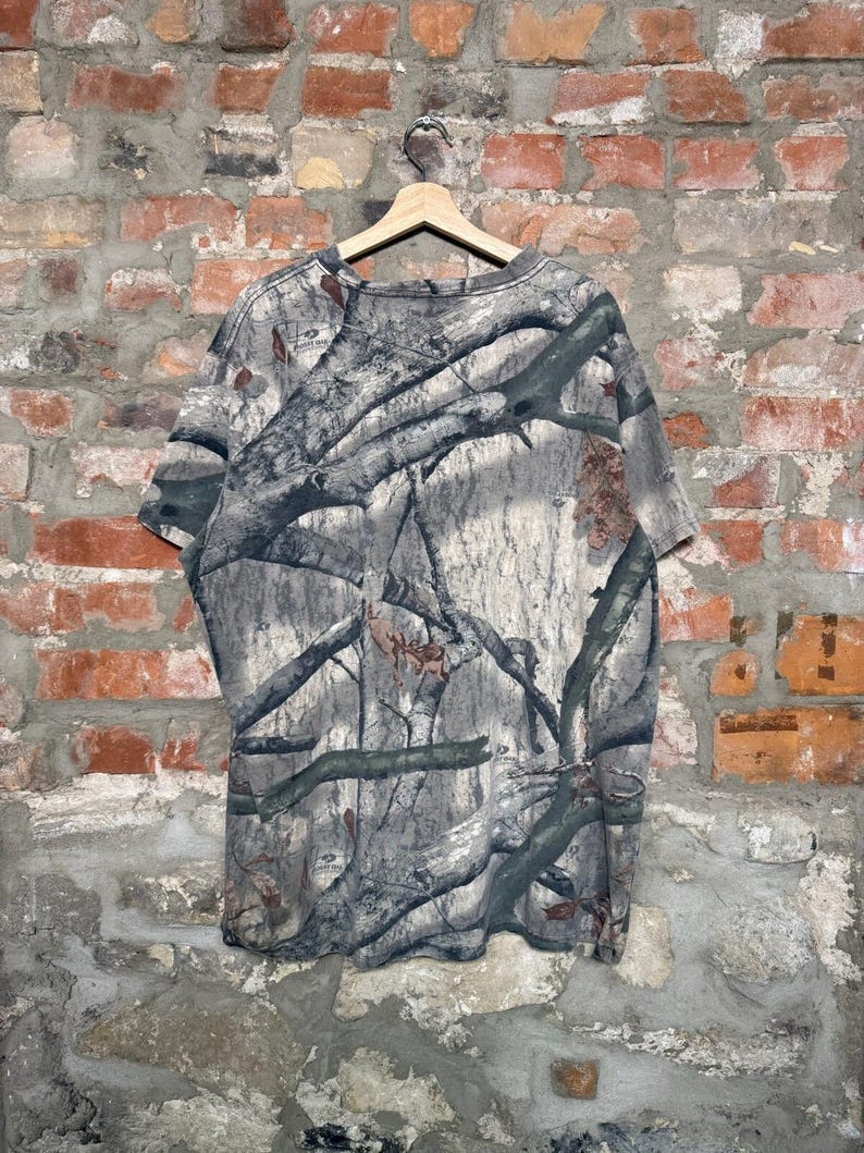 Vintage Mossy Oak Camouflage-T-Shirt aus den 2000er Jahren, Herrengröße XXL Bild 4