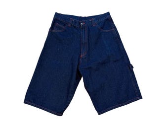 Vintage Y2K Veezo Dark Blue Jorts Size 34 Waist