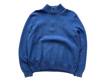 Vintage Ralph Lauren Polo Quarter Zip Sweater Size Large
