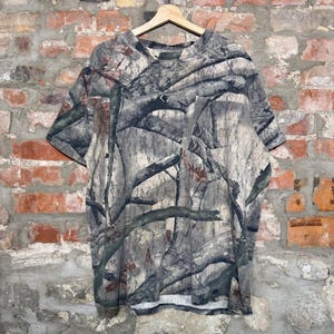 Vintage Mossy Oak Camouflage-T-Shirt aus den 2000er Jahren, Herrengröße XXL Bild 3