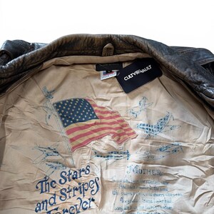 Vintage Avirex Typ A-2 Lederjacke aus den 90er Jahren, Größe L Bild 4
