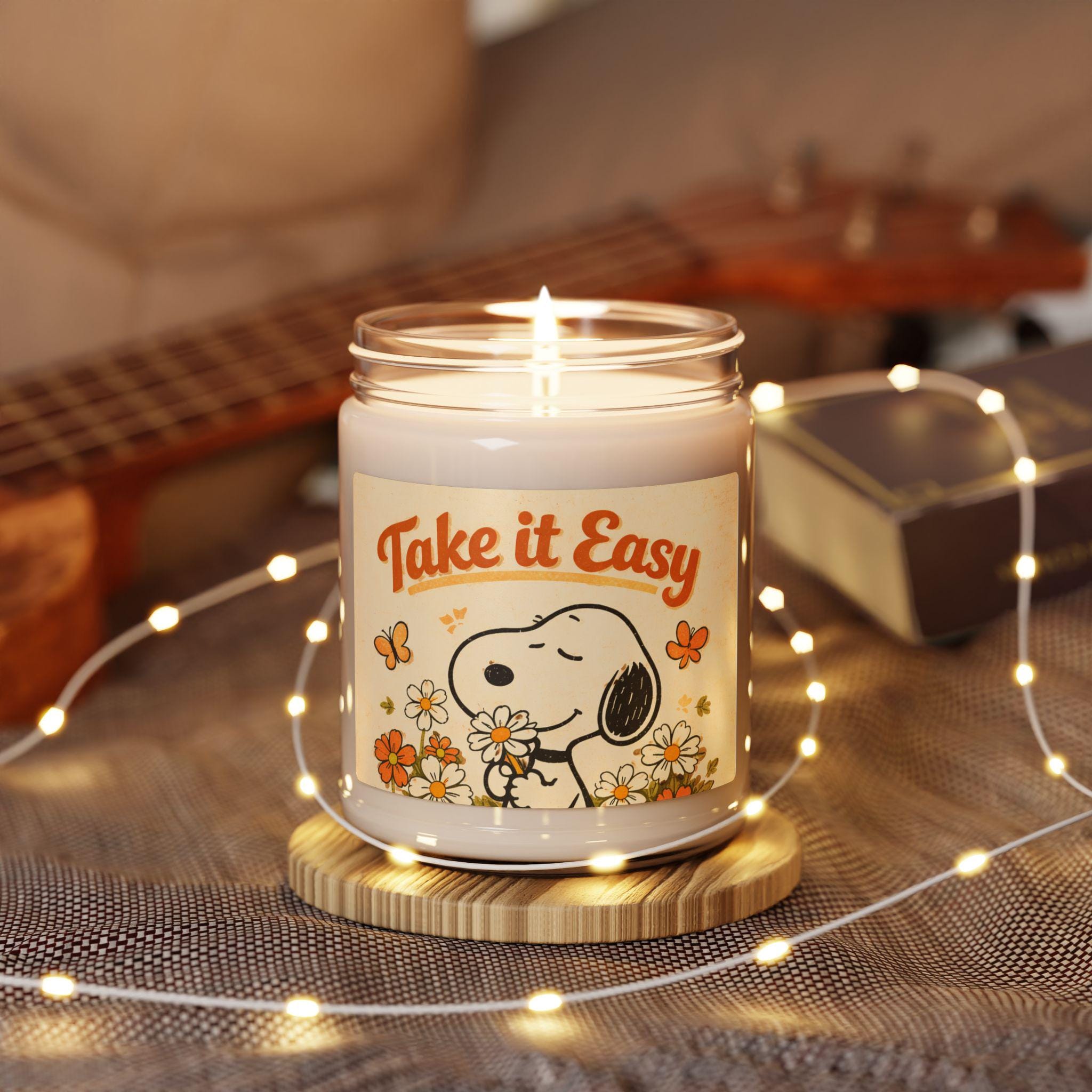 Snoopy - Etsy 日本 candle SNOOPY スヌーピーデザインの天然精油香る