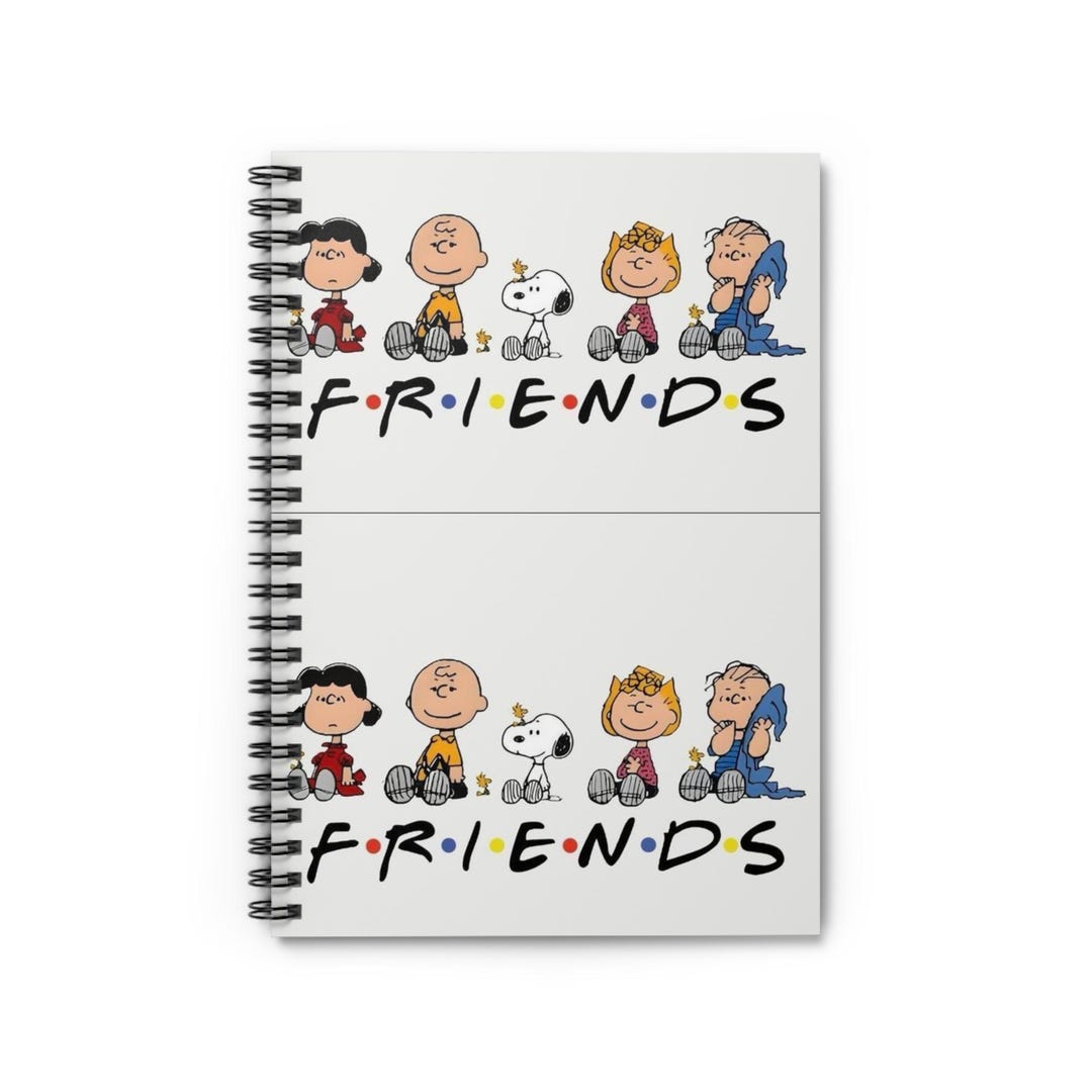 Peanuts Friends Characters Spiral Notebook | Ruled Journal - Etsy