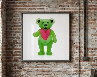 Grateful Dead Bear – Hyper-Detailed Macro Photography Print