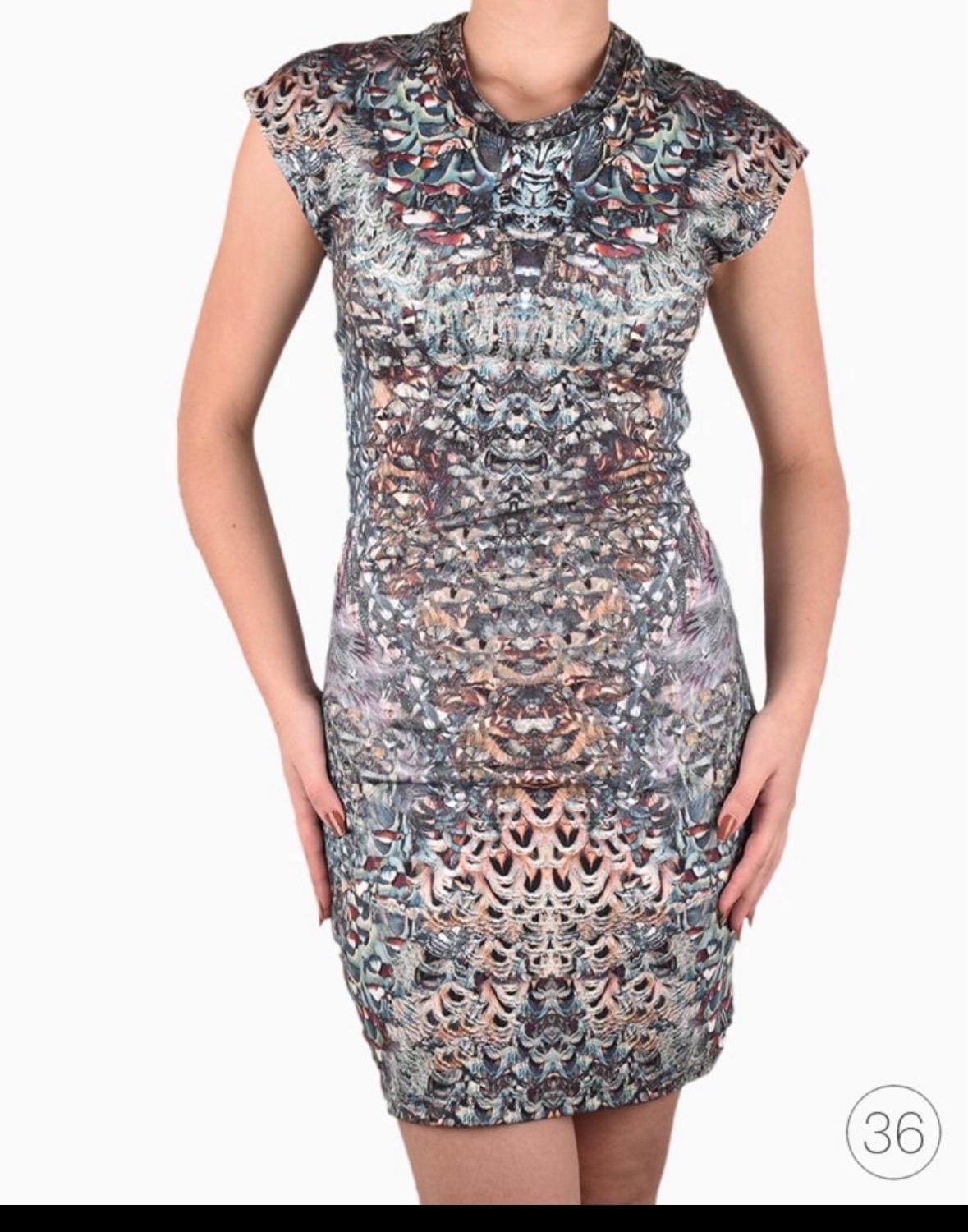 alexander mcqueen bodycon dress Printed Multicolor M Size:Boy 7-8 Years Squared neckline occasion-New Years Eve OFUURE Rei Sequin Maxi
