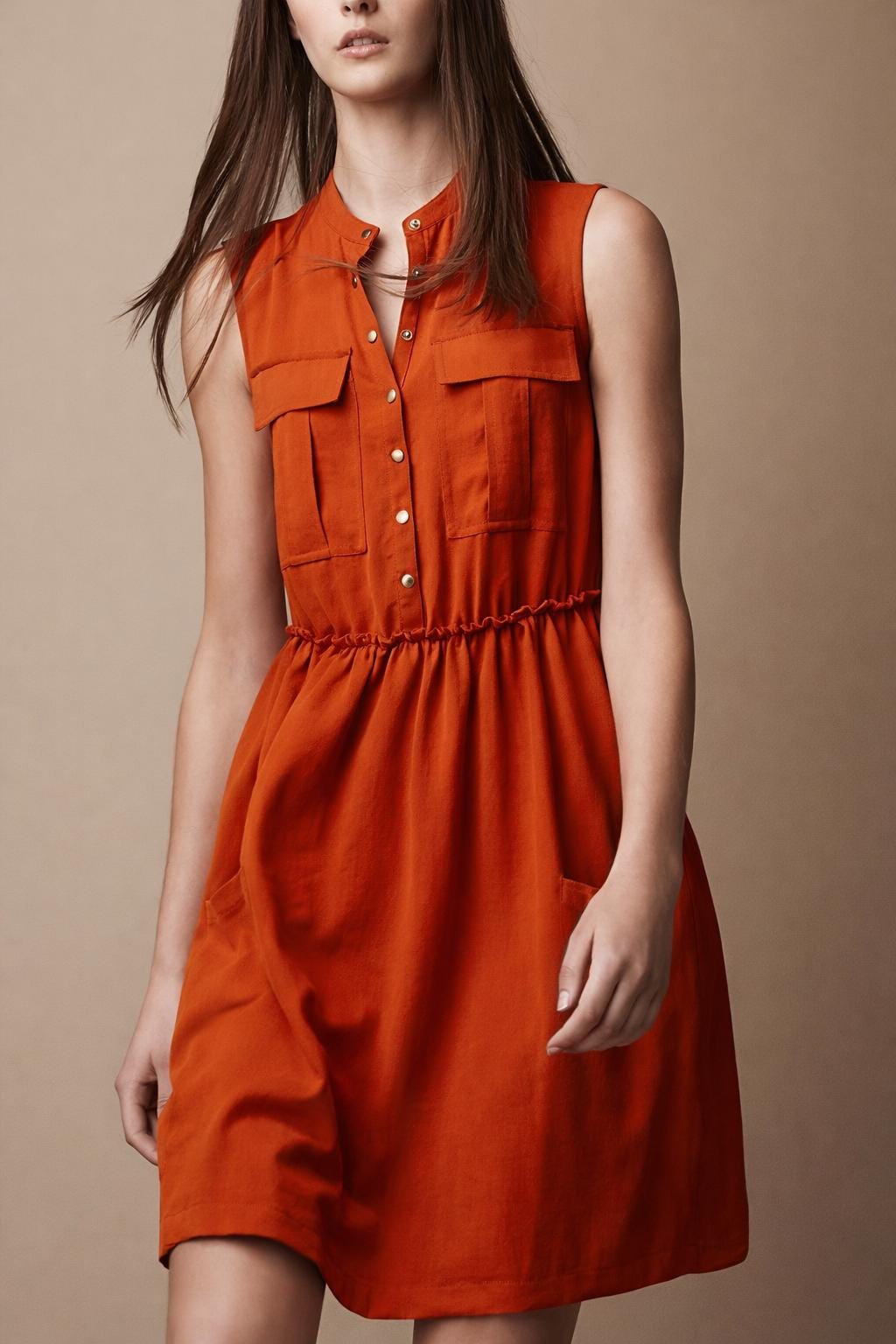burberry orange dress Burberry Ladies Bright Orange Ip Geometric Print Dress, Brand Size 6 (US  Size 4) 8046787 5045626816548 - Clothing
