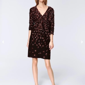 difference between prom dress and evening gown Escada Vintage Black and Gold Silk and Velvet Floral Striped Evening Gown Dress main image 0