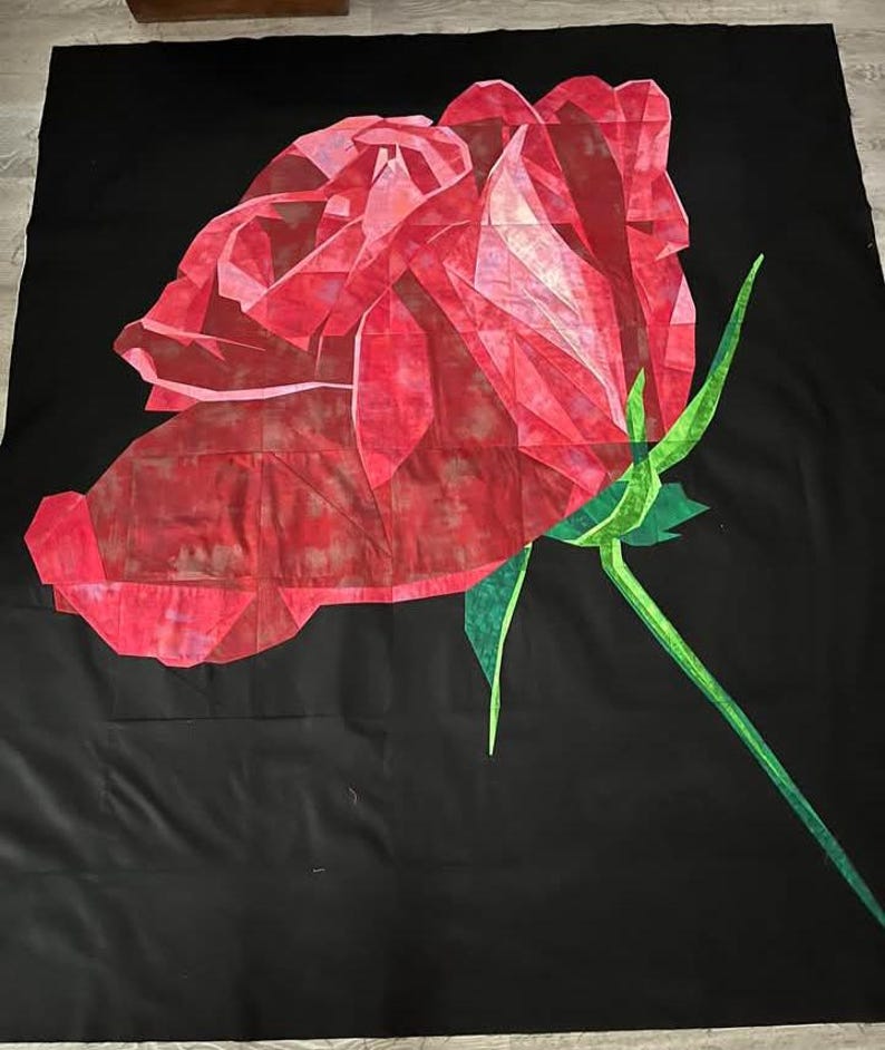 Paper Roses Fabric Rose 60