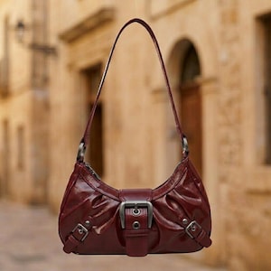 Y2k Brown Shoulder Bag - Etsy