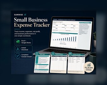 Small Business Expense Tracker | Income and Expense Spreadsheet