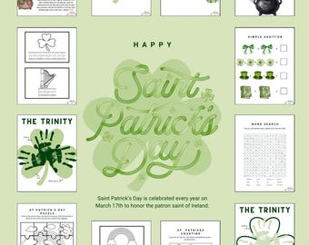 Saint Patrick's Day | De drie-eenheid | Bundel Christian Preschool Learning (digitale download)