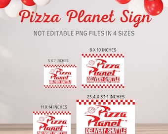 Toy Story sign, Pizza Planet Sign, Toy Story party signage Printable, Pizza Planet signage, Pizza Planet, INSTANT DOWNLOAD