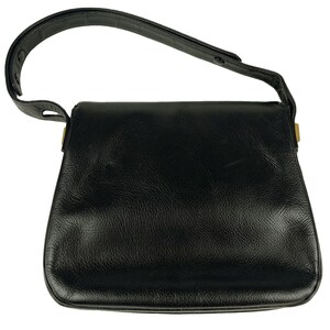 1970s black handbag / adjustable strap image 4