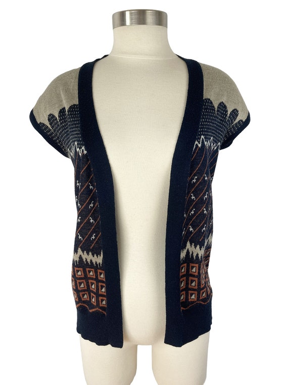 vintage acrylic and wool sweater vest - image 1