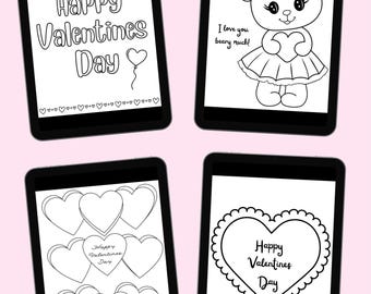 Valentines Day Coloring Pages Bundle