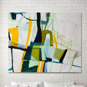 cuadros abstractos grandes Large abstract print, Geometric Abstract Painting, Extra large wall art, colorful modern painting, large print