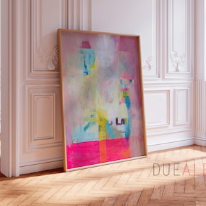 Abstract wall art, Bright pink magenta textured original painting , Extra large wall art painting, 13,7 x 11&quot; x 0,8&quot;  (35 x 28 x 1,8 cm)