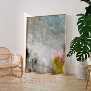 Abstract painting wall art, vertical large minimalist abstract art, Modern creative art, Trendy aesthetic large wall art, Watercolor print