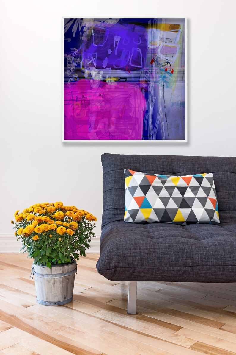 PRINTABLE Art Colorful Art Wall Decor Pink Abstract Etsy